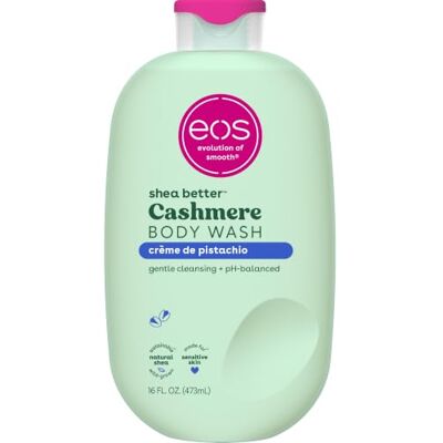eos Cashmere Body Wash Gel doccia idratante Crème de Pistacchio, formula in gel cremoso, con burro di karitè, 473 ml / 16 fl oz eos Cashmere Body Wash Gel doccia idratante Crème de Pistacchio, formula in gel cremoso, con burro di karitè, 473 ml / 16 fl oz
