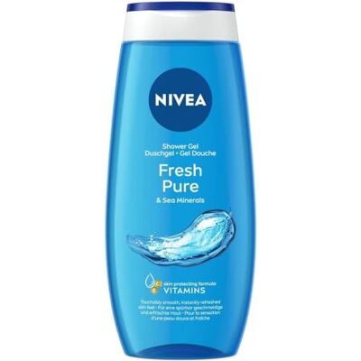 NIVEA Doccia Gel Fresh Pure in Confezione da 6 x 250 ml, Docciaschiuma Fresco e Rigenerante, Detergente Corpo gel Arricchito con vitamina C ed E e Minerali Marini NIVEA Doccia Gel Fresh Pure in Confezione da 6 x 250 ml, Docciaschiuma Fresco e Rigenerante, Detergente Corpo gel Arricchito con vitamina C ed E e Minerali Marini