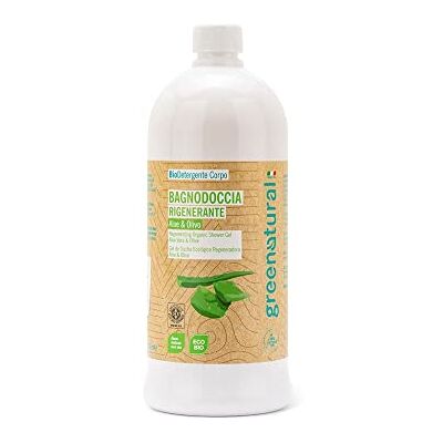Greenatural BAGNODOCCIA DELICATO ECO-BIO ALOE E OLIVO 1 LT Greenatural BAGNODOCCIA DELICATO ECO-BIO ALOE E OLIVO 1 LT