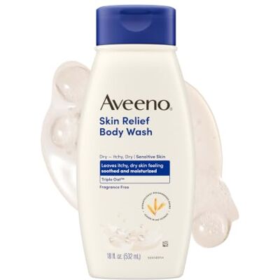 Aveeno Active Naturals Fragrance Free Skin Relief Body Wash, Soothing Oatmeal, 18 oz. by Aveeno Active Naturals Fragrance Free Skin Relief Body Wash, Soothing Oatmeal, 18 oz. by