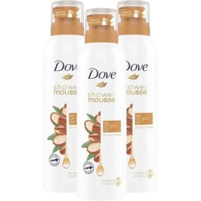 Dove Mousse Doccia Con Olio Di Argan Nutriente 200 Ml (3, Unità) Dove Mousse Doccia Con Olio Di Argan Nutriente 200 Ml (3, Unità)