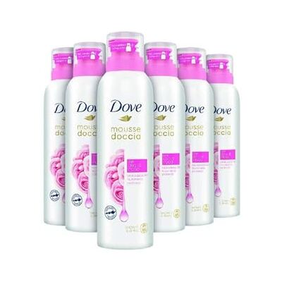 Dove Mousse Doccia Olio di Rosa 6x200 ml (Confezione da 6) Dove Mousse Doccia Olio di Rosa 6x200 ml (Confezione da 6)