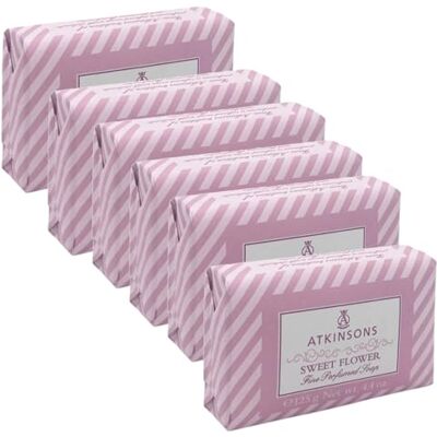 Atkinsons Saponetta Profumata Sweet Flower 125g – Sapone Solido Floreale con Rosa e Iris – Pelle Morbida e Profumata – Made in Italy (6) Atkinsons Saponetta Profumata Sweet Flower 125g – Sapone Solido Floreale con Rosa e Iris – Pelle Morbida e Profumata – Made in Italy (6)