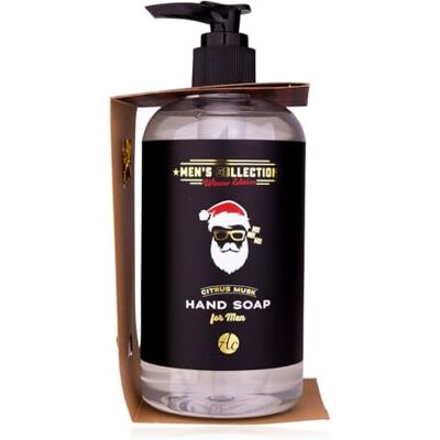 accentra Dispenser di sapone MEN'S COLLECTION WINTER Edition per uomini, 400 ml, sapone per le mani in dispenser con apribottiglie in formato carta di credito, profumo agrumato musk, regalo di Natale accentra Dispenser di sapone MEN'S COLLECTION WINTER Edition per uomini, 400 ml, sapone per le mani in dispenser con apribottiglie in formato carta di credito, profumo agrumato musk, regalo di Natale