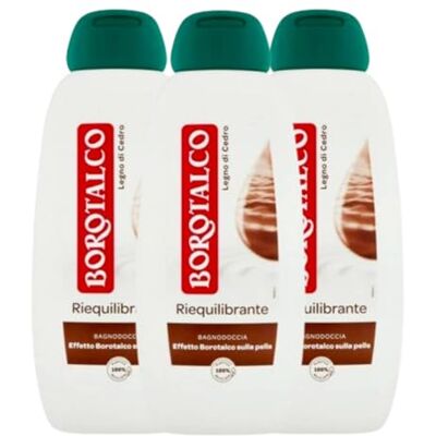 Borotalco Bagnodoccia Riequilibrante Legno Di Cedro 450 Ml (3 Unità) Borotalco Bagnodoccia Riequilibrante Legno Di Cedro 450 Ml (3 Unità)