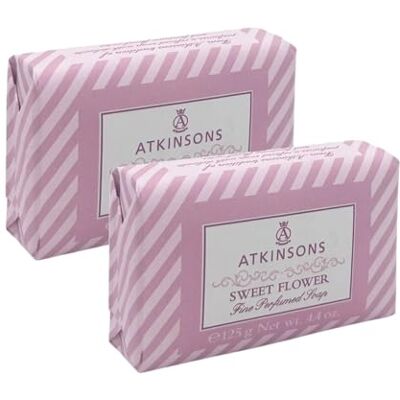 Atkinsons Saponetta Profumata Sweet Flower 125g – Sapone Solido Floreale con Rosa e Iris – Pelle Morbida e Profumata – Made in Italy (2) Atkinsons Saponetta Profumata Sweet Flower 125g – Sapone Solido Floreale con Rosa e Iris – Pelle Morbida e Profumata – Made in Italy (2)