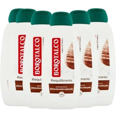 Borotalco Bagnodoccia Riequilibrante Legno Di Cedro 450 Ml (6 Unità) Borotalco Bagnodoccia Riequilibrante Legno Di Cedro 450 Ml (6 Unità)