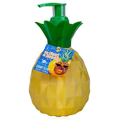 accentra Dispenser di sapone liquido, sapone liquido per le mani, dispenser per sapone liquido, profumo di anananas, sapone liquido, con profumo estivo, 350 ml accentra Dispenser di sapone liquido, sapone liquido per le mani, dispenser per sapone liquido, profumo di anananas, sapone liquido, con profumo estivo, 350 ml