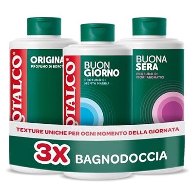 Borotalco , Kit 3 Bagnodoccia Originale, 3 x 500 ml Rinfrescante e Defaticante, Menta Marina e Fiori Aromatici, per la Routine Quotidiana Borotalco , Kit 3 Bagnodoccia Originale, 3 x 500 ml Rinfrescante e Defaticante, Menta Marina e Fiori Aromatici, per la Routine Quotidiana