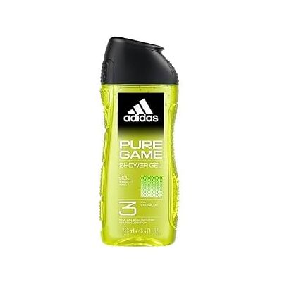 Adidas Pure Game Gel doccia 3 in 1 per uomo, 250 ml Adidas Pure Game Gel doccia 3 in 1 per uomo, 250 ml