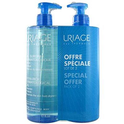 Uriage Gel Surgras dermatologico, 500 + 500 ml Uriage Gel Surgras dermatologico, 500 + 500 ml