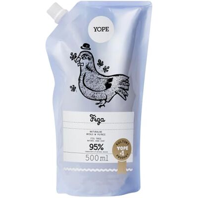 Yope Ricarica Sapone Mani Liquido, Fico Idratante e Delicato, 500 ml Yope Ricarica Sapone Mani Liquido, Fico Idratante e Delicato, 500 ml