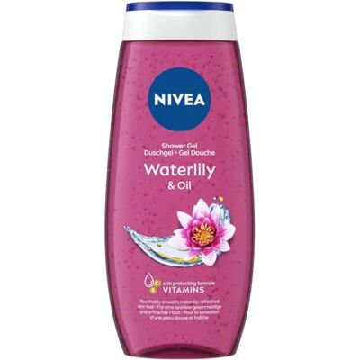 NIVEA Doccia Gel Waterlily & Oil in Confezione da 6 x 250 ml, Docciaschiuma Fresco e Delicato, Formula Gel Arricchita con Perle d'Olio e Profumo di Ninfea NIVEA Doccia Gel Waterlily & Oil in Confezione da 6 x 250 ml, Docciaschiuma Fresco e Delicato, Formula Gel Arricchita con Perle d'Olio e Profumo di Ninfea