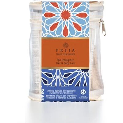 Prija Kit Viaggio per Corpo e Capelli 100% VEGAN (Include 5 x Cosmetici 100 ml, Sapone Emolliente 100g) Formato da Viaggio Prija Kit Viaggio per Corpo e Capelli 100% VEGAN (Include 5 x Cosmetici 100 ml, Sapone Emolliente 100g) Formato da Viaggio