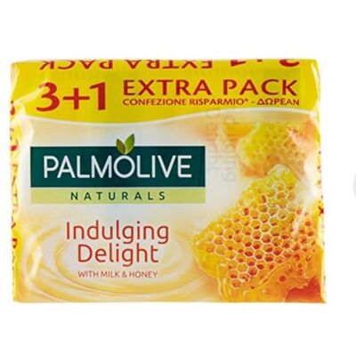 Palmolive Saponetta Indulging Delight Latte&Miele 4 Pezzi 360 GR Palmolive Saponetta Indulging Delight Latte&Miele 4 Pezzi 360 GR