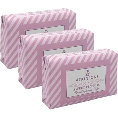 Atkinsons Saponetta Profumata Sweet Flower 125g – Sapone Solido Floreale con Rosa e Iris – Pelle Morbida e Profumata – Made in Italy (3) Atkinsons Saponetta Profumata Sweet Flower 125g – Sapone Solido Floreale con Rosa e Iris – Pelle Morbida e Profumata – Made in Italy (3)