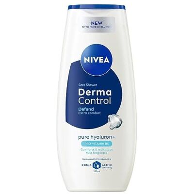 NIVEA Gel doccia per pelli sensibili, con acido ialuronico e provitamina B5, 250 ml, confezione da 6 NIVEA Gel doccia per pelli sensibili, con acido ialuronico e provitamina B5, 250 ml, confezione da 6