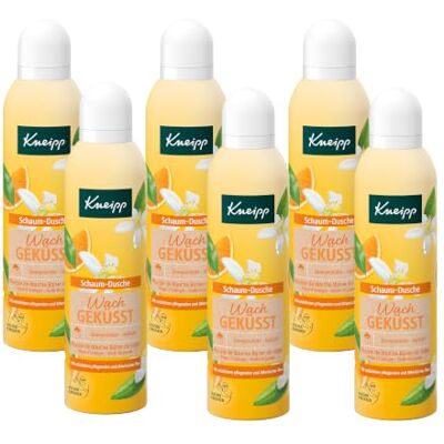 Kneipp Doccia schiuma Wachgekukuß, con oli essenziali naturali nutrienti, confezione multipla 6 x 200 ml Kneipp Doccia schiuma Wachgekukuß, con oli essenziali naturali nutrienti, confezione multipla 6 x 200 ml