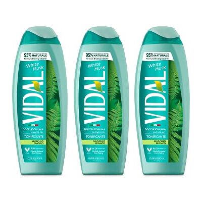VIDALFORCE Vidal White Musk 3 bagni in schiuma di muschio bianco, 500 ml VIDALFORCE Vidal White Musk 3 bagni in schiuma di muschio bianco, 500 ml