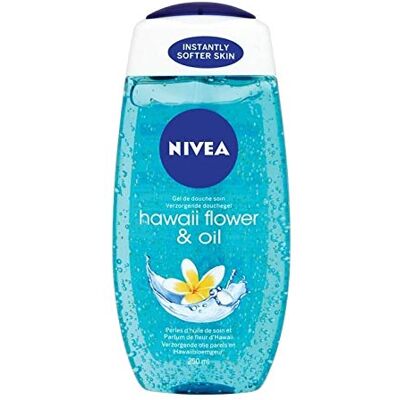 NIVEA Gel doccia da donna "Hawaii Flower & Oil", confezione da 6 (6 x 250 ml) NIVEA Gel doccia da donna "Hawaii Flower & Oil", confezione da 6 (6 x 250 ml)