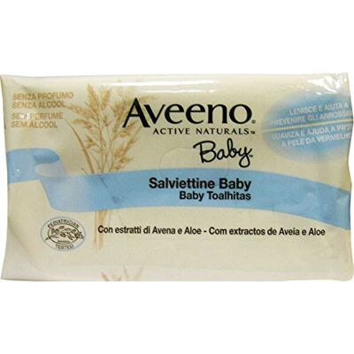 Aveeno 6 x Baby Salviettine Corpo Detergenti 72 Pz Aveeno 6 x Baby Salviettine Corpo Detergenti 72 Pz