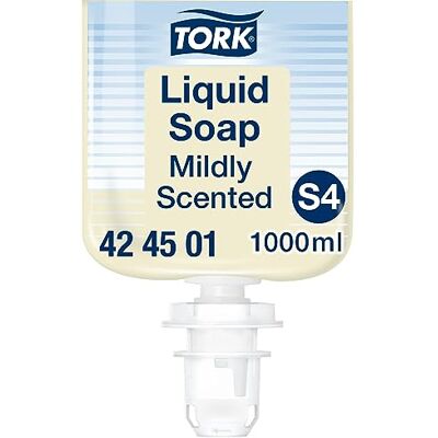 Tork Sapone liquido delicatamente profumato S4, profumo fresco, 6 x 1000ml, Tork Sapone liquido delicatamente profumato S4, profumo fresco, 6 x 1000ml,