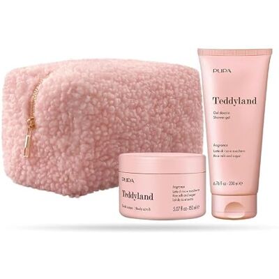 Pupa Milano Teddyland Gel Doccia 200ml e Scrub Corpo 150ml 001 LATTE DI RISO E ZUCCHERO Pupa Milano Teddyland Gel Doccia 200ml e Scrub Corpo 150ml 001 LATTE DI RISO E ZUCCHERO