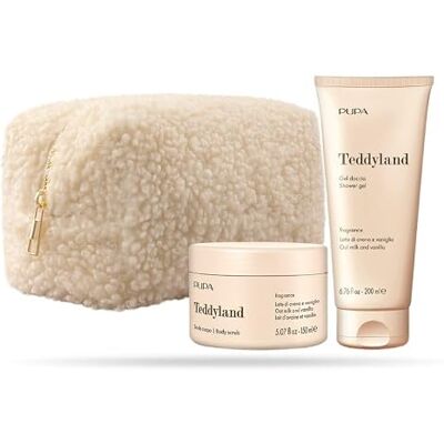Pupa Milano Teddyland Gel Doccia 200ml e Scrub Corpo 150ml 002 LATTE DI AVENA E VANIGLIA Pupa Milano Teddyland Gel Doccia 200ml e Scrub Corpo 150ml 002 LATTE DI AVENA E VANIGLIA