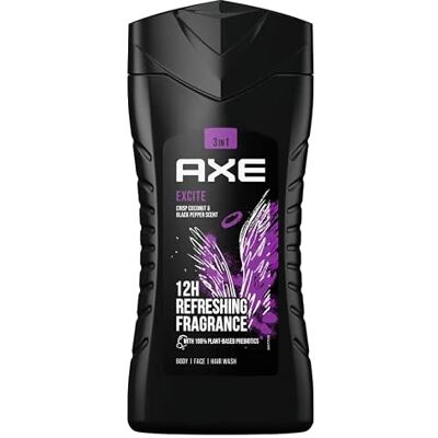 AXE Men Excite, gel doccia da uomo, 250 ml, 6 pezzi AXE Men Excite, gel doccia da uomo, 250 ml, 6 pezzi