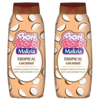 Malizia Bagnodoccia Schiuma Tropical Coconut – Profumo Fresco e Esotico di Cocco – Formula Delicata e Cremosa – Pelle Morbida e Idratata – Formato Famiglia 500 ml (2) Malizia Bagnodoccia Schiuma Tropical Coconut – Profumo Fresco e Esotico di Cocco – Formula Delicata e Cremosa – Pelle Morbida e Idratata – Formato Famiglia 500 ml (2)