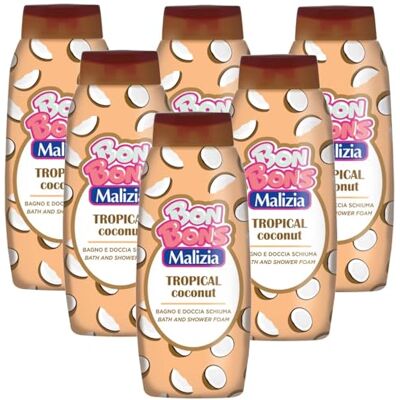 Malizia Bagnodoccia Schiuma Tropical Coconut – Profumo Fresco e Esotico di Cocco – Formula Delicata e Cremosa – Pelle Morbida e Idratata – Formato Famiglia 500 ml (6) Malizia Bagnodoccia Schiuma Tropical Coconut – Profumo Fresco e Esotico di Cocco – Formula Delicata e Cremosa – Pelle Morbida e Idratata – Formato Famiglia 500 ml (6)