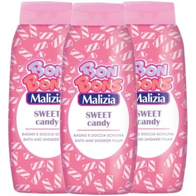 Malizia Bagnodoccia Schiuma Sweet Candy – Formula Cremosa e Delicata – Profumo Dolce e Goloso – Pelle Morbida e Idratata – Formato Famiglia 500 ml (3) Malizia Bagnodoccia Schiuma Sweet Candy – Formula Cremosa e Delicata – Profumo Dolce e Goloso – Pelle Morbida e Idratata – Formato Famiglia 500 ml (3)
