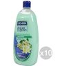 GENERA Set 10  Sapone Liquido Ricarica Muschio Bianco Lt 1 Cura E Pulizia Del Corpo