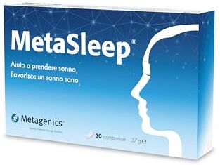 Metagenics MetaSleep Melatonina 1 mg Facilita l’Addormentamento Favorisce un Sonno Riposante 30 Compresse