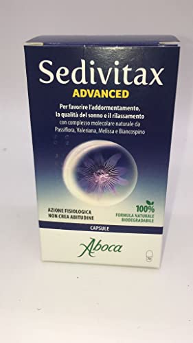 Aboca Sedivitax Advanced 70 Capsule per Favorire l'Addormentamento la Qualità ndel Sonno ed il Rilassamento