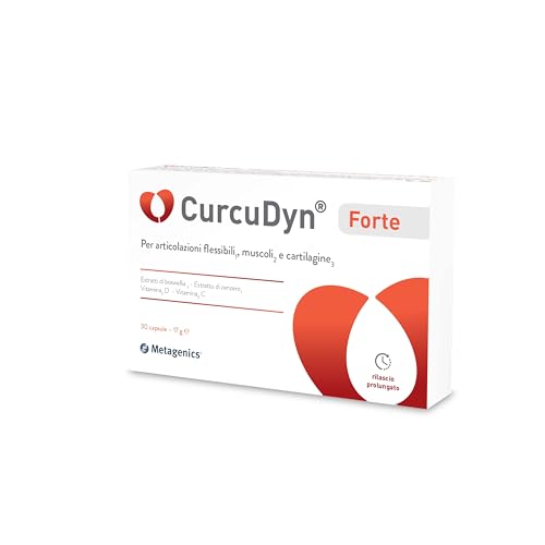 Metagenics CurcuDyn Forte Per il Benessere di Articolazioni, Cartilagini e Tendini 30 Gellule