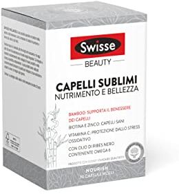 Swisse Capelli Sublimi 30 Compresse Integratore di Biotina, Vitamina C, Zinco, olio di ribes nero, integratore per capelli