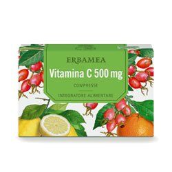 Erbamea Vitamina C 500 mg 24 Compresse Raffreddore, difese immunitarie