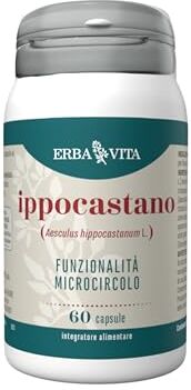 ERBA VITA Integratore Alimentare di Ippocastano 60 Capsule Utile al microcircolo