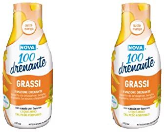 Nova Drenante  100 Grassi per l'equilibrio del Peso Corporeo 300 ml +300 ml