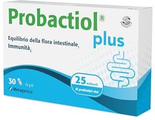 Metagenics Probactiol Plus Equilibrio della Flora Intestinale Sostiene l’Immunità 30 Capsule