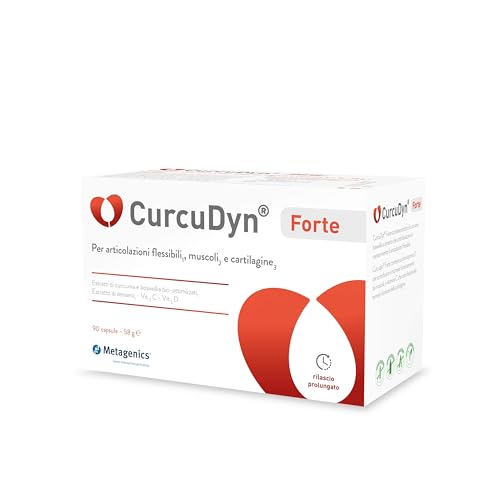 Metagenics CurcuDyn Forte Per il Benessere di Articolazioni, Cartilagini e Tendini 90 Gellule