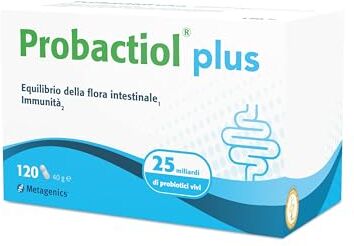 Metagenics Probactiol Plus Equilibrio della Flora Intestinale Sostiene l’Immunità 120 Capsule