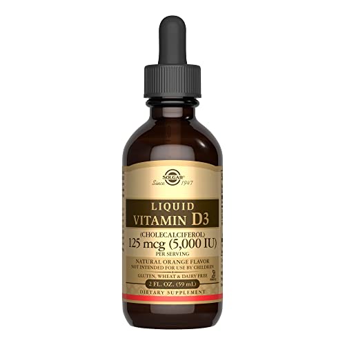 SOLGAR Vitamina D3 liquida 2500 UI (62,5 µg) Aroma naturale di arancia 59 ml