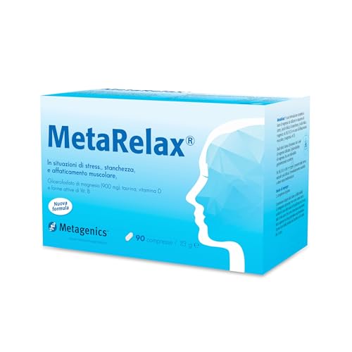 Metagenics MetaRelax, In Situazioni di Stress, Stanchezza e Tensione Muscolare 90 Compresse