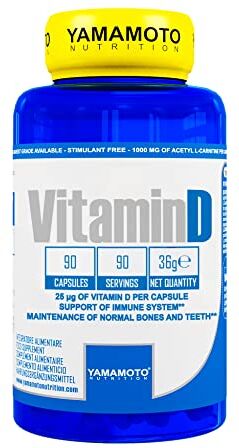 YAMAMOTO Vitamin D, 90 compresse + H2O Prozis vitamina D