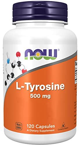 NOW Foods, L-Tirosina, 500mg, 120 Capsule, Testato in Laboratorio, Senza Glutine, Senza Soia, Non OGM