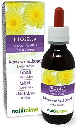 Naturalma Pilosella (Hieracium pilosella) erba Tintura Madre analcoolica    Estratto liquido gocce 120 ml   Integratore alimentare per Supporto per la gravidanza  Vegano