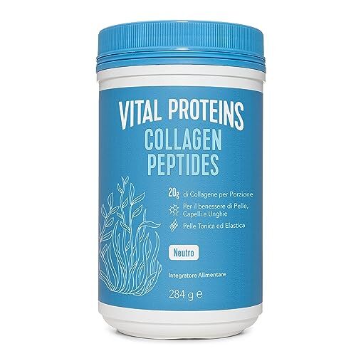 Vital Proteins Collagen Peptides Collagene Idrolizzato – Collagene in Polvere 20g per Porzione – Non Aromatizzato – Barattolo da 284g