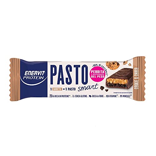 Enervit Protein Pasto Smart Barretta Sostitutiva del Pasto Cooki Choko, 55g